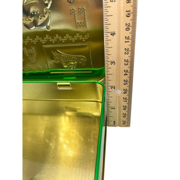 Whitmans Sampler Peanuts Holiday Tin Red & Green Collectible Rectangular Storage - Picture 5 of 7